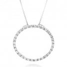 Rhinestone Eternity Circle Necklace