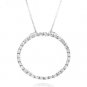 Rhinestone Eternity Circle Necklace