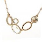 Rose Gold & White Crystal Necklace