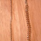 Light Topaz Crystal and Gold Linked Necklace