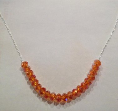 Orange Beaded Necklace