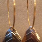Gold Leaf Hoops