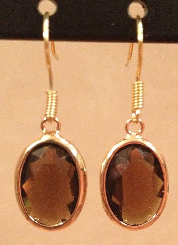 Brown Gem Earrings