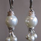 Pearl Cluster Earrings