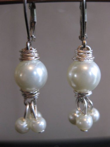 Pearl Cluster Earrings