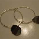 Silver Teardrop Hoop Earrings