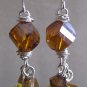 Swarovski Mixed Topaz Cluster Earrings