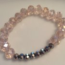 Pink & Grey Stretch Bracelet