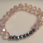 Pink & Grey Stretch Bracelet