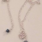 Swarovski Montana Blue & Sterling Silver Necklace
