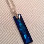 Swarovski Bermuda Blue Bar Necklace