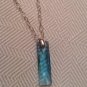 Swarovski Aquamarine Bar Necklace