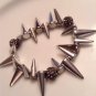 Silver Metallic Spike Bracelet