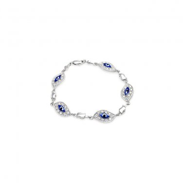 Ladies Silver Bracelet .925 - Evil Eye