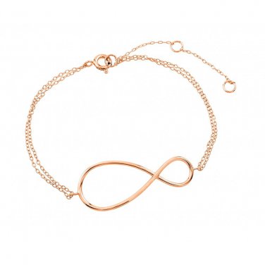 Ladies Silver .925 Gold Plated Bracelet  - Infinity