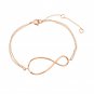 Ladies Silver .925 Gold Plated Bracelet  - Infinity