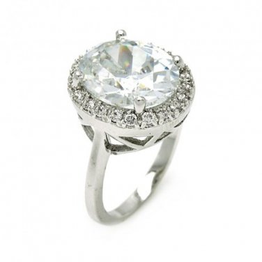 Ladies Rhodium Brass Ring