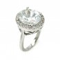 Ladies Rhodium Brass Ring