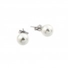 Ladies Stud Earrings Silver .925 - Pearls