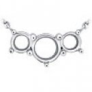 Platinum Three-Stone Pendant Setting