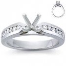 18k White Gold Setting with Channel-Set Diamonds (1/4 ct. tw.)
