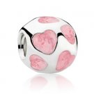 Pandora enamel heart charm