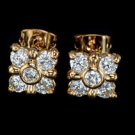 5 pcs 0.1 carat AAA+ CZ Stud Earring Rose Gold Plated