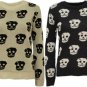 Ladies Skull Owl Horse Knitted Jumper UK Size 8,10,12