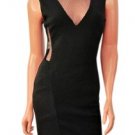 Ladies Sleeveless Cut Out Detail with Mesh Insert Dress Size 8-10,12-14