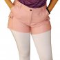 Women's Cargo Pockets Leather Shorts Style WS6 size "S" Color Pink