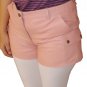 Women's Cargo Pockets Leather Shorts Style WS6 size "S" Color Pink