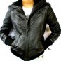 Women's Bomber Leather Jacket Style 4FP Size Small color Black