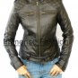Ladies New Age Bomber Fitted Leather Jacket Style 52F