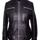 NWT Women's Bomber Style Leather Jacket Style 2550