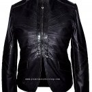 NWT Women's Mandarin Collar Leather Jacket Style 2440