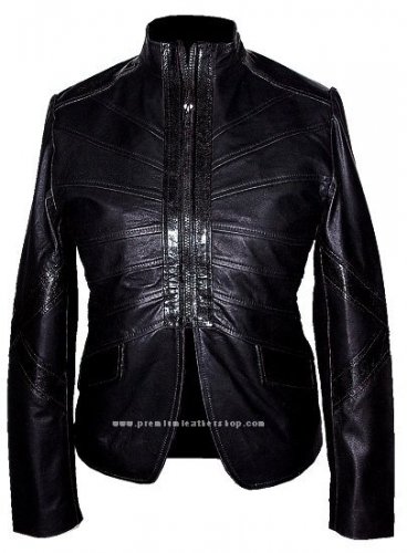 NWT Women's Mandarin Collar Leather Jacket Style 2440