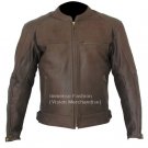 Men's Mini Mandarin Collar Style leather Jacket Style MD-66
