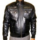 NWT Men's Bomber 6 pocket Sheep Skin Leather Jacket Style M75 sizes S to 4XL