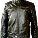 NWT Men's Biker Leather Jacket Style M20