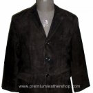 Men's 3 Button Classic Goat Suede Leather Blazer Style M61