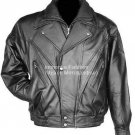NWT Men's Touring Biker Leather Jacket Style MD-70