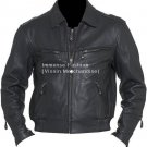 NWT Men's Classic Bomber Leather Jacket Style MD-112