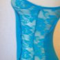 COLOR STORY JUNIORS ROSE LACE TANK TOP NWT