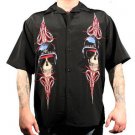 DRAGONFLY AVENGER MOTORCYCLE BIKER BOWLING BUTTON SHIRT  XXL
