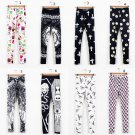 Skull boys eagle color fruit print thin slim leggings