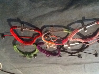 Adjustable cross bracelets