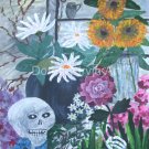 Remembering Mother with a Rose Day of the Dead Original Painting with Skeleton