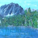 First Lake in the Sierra Nevadas California Original Painting