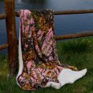 Pink Camo 50x70 Sherpa Mink Throw Style Blankets