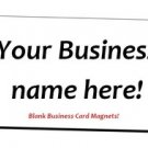100 Blank Business Card Magnets